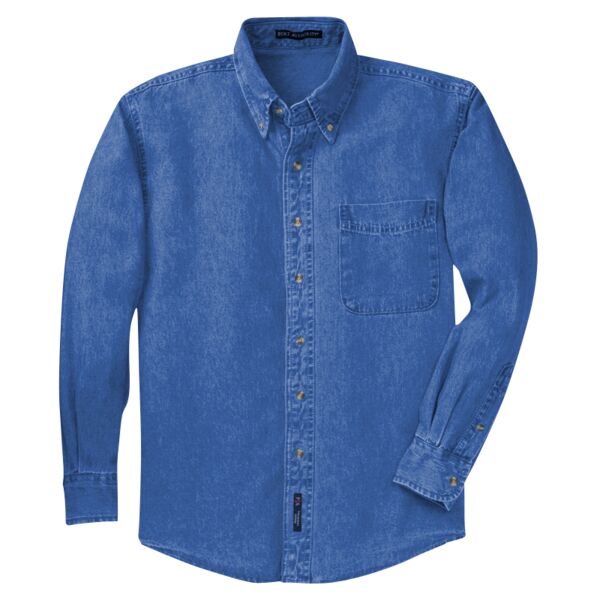 Tall Long Sleeve Denim Shirt Thumbnail