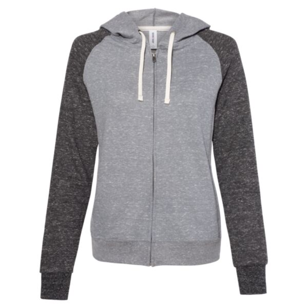 Women's Snow Heather French Terry Full-Zip Hooded Sweatshirt Thumbnail