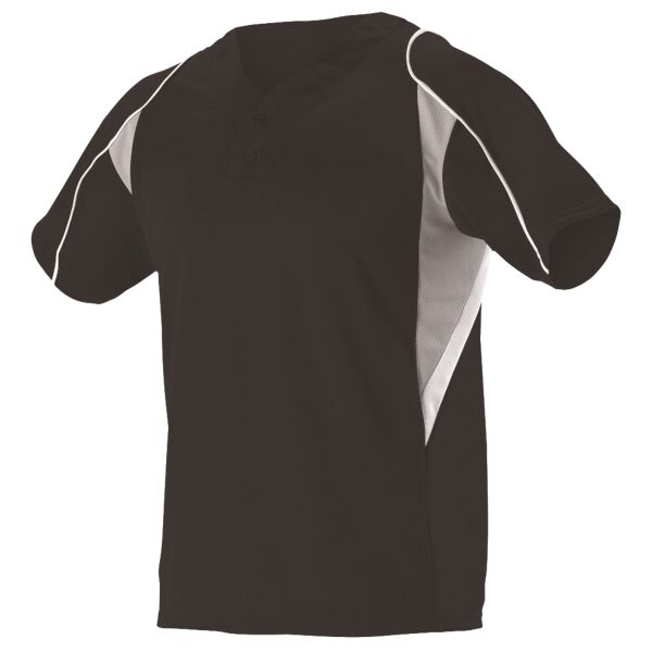 Youth Two Button Henley Baseball Jersey Thumbnail