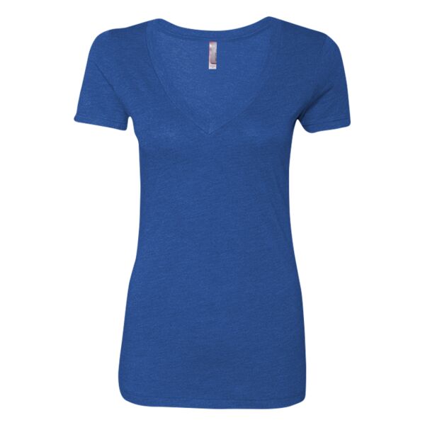 Women’s Triblend Short Sleeve Deep V Thumbnail